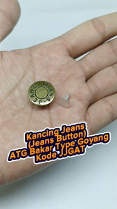 Kancing Jeans Atau Jeans Button Untuk Celana Jaket Jeans Type Goyang Kode JJGAT Harga Per Lusin 12 Pcs