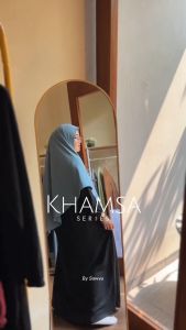 SAWVA | KHAMSA Casual Long Dress Daily BLACK