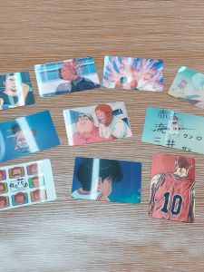 Sakura Woodcard Flowing Maple Grid Change Cards Basketball Theme Collectible Trading Cards for Teenagers Anime Game Cards