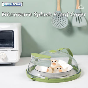 JustLiving ฝาป้องกันการสาด ฟื้นฟูกรอบป้องกันอาหาร 100 ตรา พร้อม ฟื้นฟูกรอบกันกระเด็นระบายไอน้ำที่มีด้ามจับและกล่องที่เก็บน้ำ รุ่นอันดับ 1 ชุด