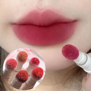 Lip & Cheek Dual-use Fluffy Velvet Soft Lip Glaze Liquid Lipstick Cream Nude Matte Waterproof Long Lasting Dye Cheek Lip Tint