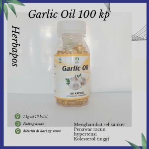 EZA Herba Natural Garlic Oil 100 kp | ampuh mengobati hypertensi dan kolesterol | garlic oil eza