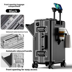 JUPITER FLY | Aluminum Frame Luggage with 360-Degree Wheels and Password Lock