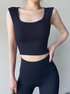 Professional Yoga Sports Vest with Chest Pad And Wider Shoulder Straps Shock Absorption Running Fitness Bra Underwear for Women