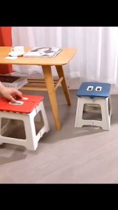 New Adult Children Portable Folding Stool Thickened Plastic Saddle Chair For Outdoor Camping And Fishing