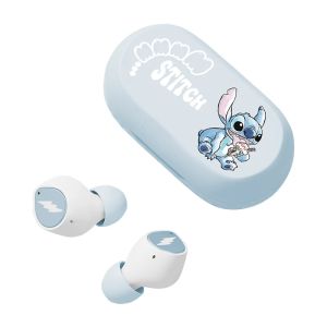 Disney Stitch Angel Mini Wireless Bluetooth 5.3 หูฟัง D29 HiFi สเตอริโอ HD ชุดหูฟังชนิดใส่ในหูสแตนด์บายยาวสวมใส่สบาย