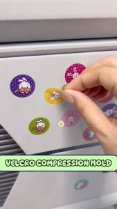 KIDZOONAA - MAINAN ANAK VELCRO COMPRESSION MOLD XTS-3073 MAINAN STEMPEL KARAKTER STICKER MAGIC