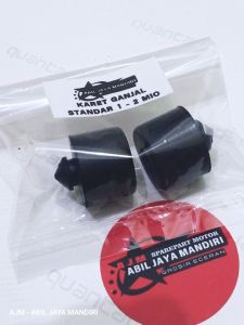 (2.pcs) KARET GANJAL STANDAR SAMPING DAN TENGAH YAMAHA MIO.J XRIDE M3 FINO AEROX