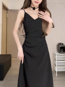 Fashion New Summer High-end Design Niche Youthful Black Dress