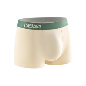 JIAZINI | Mens Antibacterial Cotton Underwear Boxer Shorts Mid Waist Simple Style Sports Briefs Flat Angle Pants Cotton Fabric Shorts