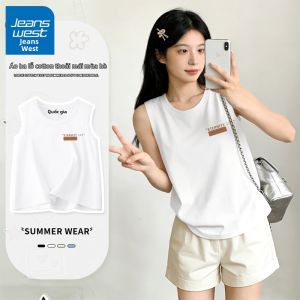 Jeanswest | Áo Vest Ngắn Mới Mùa Hè Cotton