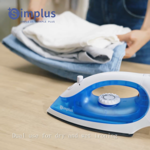 Simplus 2-in-1 Steam Iron Dry & Wet Iron 1300W High Power Fast Wrinkle Removal 4-Gear Adjustable Temperature
