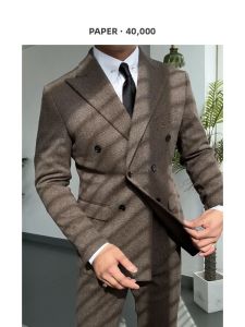 Thick Autumn Winter Stylish Attractive Mens Suit Set