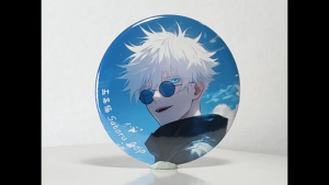 Lencana Butang Pin Satoru Gojo Pin Button Badge 58mm