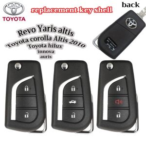 อะไหล่สำหรับปลอกใส่กุญแจ Toyota ไฮลักซ์รีโว่ยาริสอินโนว่าออริสซองใส่กุญแจเคสกุญแจรถยนต์ซองใส่กุญแจโตโยต้าคอโรลล่าอัลติสอะไหล่สำหรับโตโยต้า