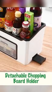 Kitchen Seasoning Spice Condiment Box Organizer Cutlery Shelf Rack Storage Utensil Kitchenware Chopsticks Spoon Shelving Shelves