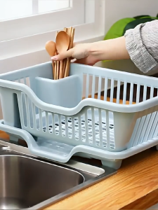 【Daily Suki Store】Kitchen Dish Drainer Dish drainer rack & Storage Organizer Plate Bowl Utensil Holder Drainage Basket & Shelf Dish Rack
