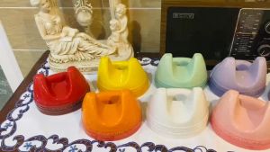 Le Creuset Ceramic Pot Lid Holder in Multiple Colors - French Kitchen Storage Organizer