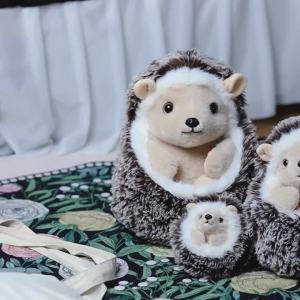 10/20/25cm Cute Hedgehog Plush Doll Soft Hedgehog Huggable Pillow Lifelike Hedgehog Pendant Doll Lovely Desktop Pet Bag Decor