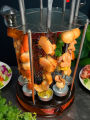 Máy Nướng Kebab Tự Động Quay Trong Nhà Không Khói Dành Cho Gia Đình Nhỏ. 