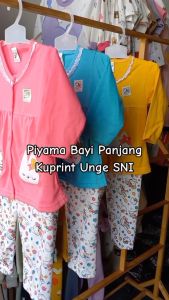 Setelan Baju Bayi Piyama Bayi Panjang Perempuan KUPRINT Angela Kids Size 6-12 Bulan ZPY30