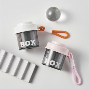 Partition portable medicine box for travel carry it with you mini multifunctional packaging medicine box for storing medicine