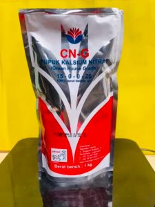 CN-G Pupuk kalsium nitrat 15-0-0-26 isi 1kg JOS TENAN dari PAK TANI