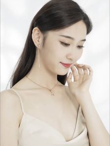 💖Swarovski💖Dazzling Swan Pink Gem Drop Earrings S925 Sterling Silver Womens Fashion Earrings Hypoallergenic Non-allergenic Valentines Day Gift Birthday Gift for Girlfriends and Best Friends