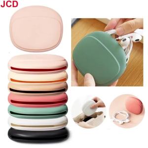 JCD | 1 Piece Headphone Storage Box Silicone Earphone Data Cable U Disk Organizer Cute Coins Purse Case Bag Home Travel Business Trip
