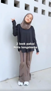 HIA Everywear Nala Loose Fit T-Shirt Olahraga Bahan Hacktive Lightweight Fabric