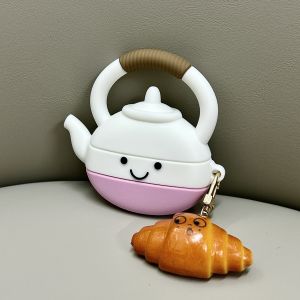 Teapot Style Protective Case for Airpods pro 3 Airpods 4 Apple Earphones Silicone Bluetooth Protection Cover Cute Cartoon Pattern