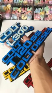 EMBLEM MOBIL COLT DIESEL EKSTERIOR MITSUBISHI VARIASI TIMBUL 3D BAHAN FIBERGLASS