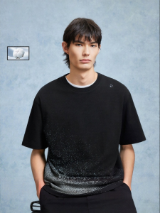 Jack Jones | Gradient Cotton Short Sleeve T-Shirt Loose with Embroidery