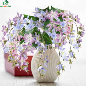 Creative Draping Hanging Artificial Silk Cloth Jasmine Branches Garden Decorative Simulated Floral Romantic Wedding Layout Fake Flower Decor