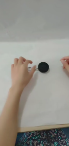 Portable Round Self-Defense Alert Personal Safety Anti-Wolf Device 130dB High Decibel Siren Security Keychain With LED light