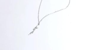 Anime Solo And Leveling Necklace Short Blade Pendant Necklace Sung Jin-woo Yoo Jin-ho Necklace Jewelry Cosplay Props Gifts