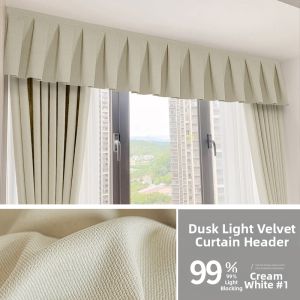 Light Blocking Curtain Header Magic Tape Self-Adhesive Hook Usable