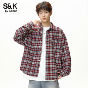 BALENO | Gingham Long Sleeve Mens Casual Shirt