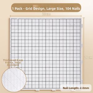 XUEDELE | Long Nails Heat Resistant Transparent Baseboard 104 Pins