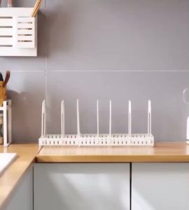 NaturHome Expandable Pot Racks Pot Lid Holder Adjustable Width Kitchen Racks Organizer Save Space⭐PH In Stock