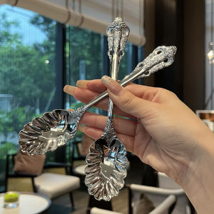 Stunningly Beautiful 316 Stainless Steel Shell Spoon Western Dinner Spoon for Eating Watermelon High Aesthetic Value