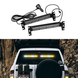 LED Car Strobe Warning Light 2 In 1 Spotlight Work Light for Trailer Offroad SUV Truck Atv Vehicle Driving Fog Light 12V 24V