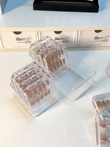 MD-C1356 Tempat Penyimpanan Kuku Palsu Akrilik / Kotak Kuku Palsu Tempat Fake Nails Display