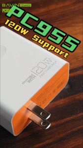 BAVIN PC955 Super Fast Charging Adaptor w/ Charger Set 1 Meter Type-C Cord Compatible for 120W Huawei Vivo Oppo