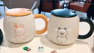 Cốc ly Sứ ANIMAL /con vật hoạt hình dễ thương/ly uống nước ly cà phê 420ml