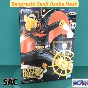 Ready Stock Original Banpresto One Piece Sanji Figure Battle Record Collection Osoba Mask Statue 眼镜厂海贼王DXF和之国山治荞面假面手办