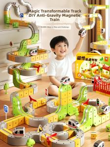 QU RAN | Anti-Gravity Magnetic Track Train Toy for Ages 3-6