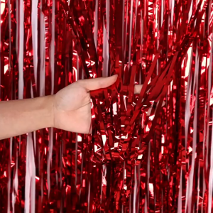 Premium Tinsel Fringe Curtain Backdrop Colorful Strip For Birthday Party Outdooor Attraction Wedding Event Decoration