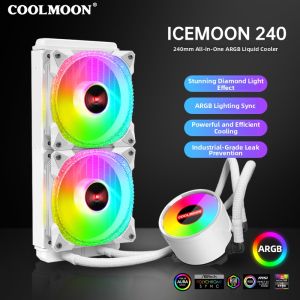 Coolmoon | CPU Water Cooler ARGB Light Synchronization 5V Silent