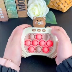 Electronic Speed Push Through Pop It Game Quick Push Console Educational Toys Childrens Focus Training